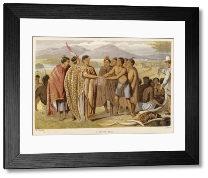 Framed Print : EXCHANGING GOODS AT FAIR Framed Print : EXCHANGING GOODS AT FAIR
