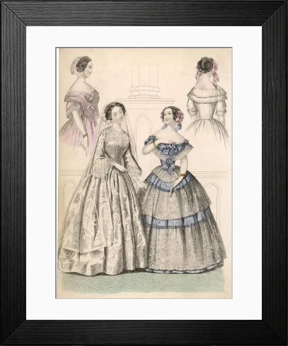 Framed Print : BELLE ASSEMBLEE 1852 Framed Print : BELLE ASSEMBLEE 1852