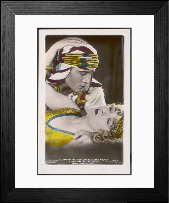Framed Print : RUDOLPH VALENTINO / BANKY Framed Print : RUDOLPH VALENTINO / BANKY
