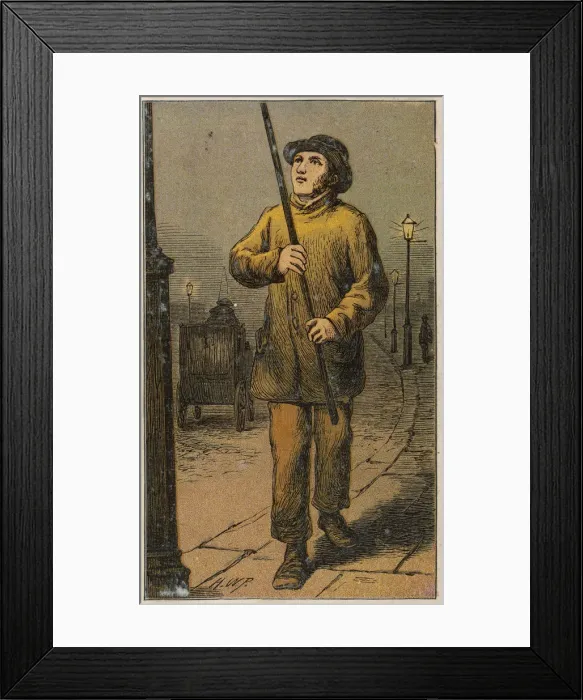 Framed Print : Lamplighter
