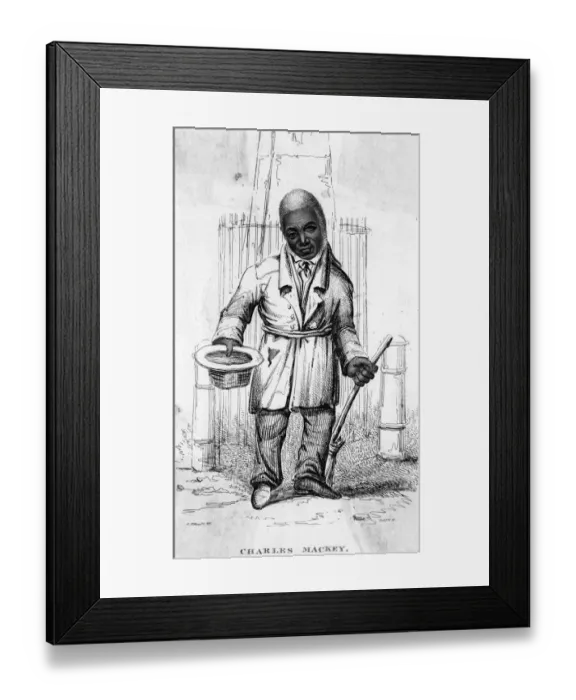Framed Print : BEGGAR - CHARLES MACKEY Framed Print : BEGGAR - CHARLES MACKEY
