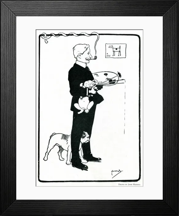 Framed Print : Cecil Aldin, British artist and illustrator Framed Print : Cecil Aldin, British artist and illustrator