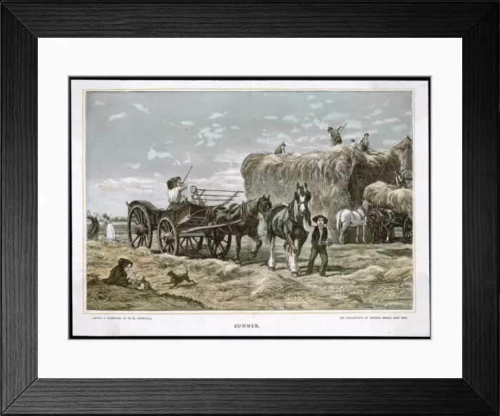 Framed Print : BUILDING THE HAYSTACK Framed Print : BUILDING THE HAYSTACK