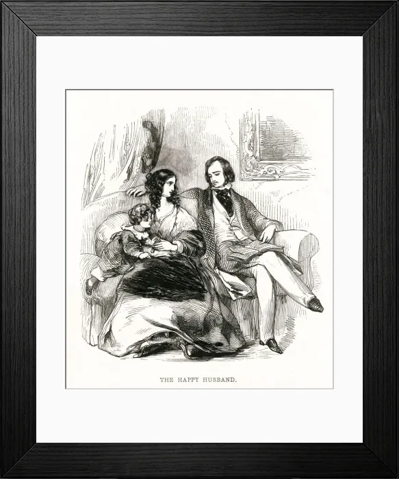 Framed Print : Family group 1842 Framed Print : Family group 1842