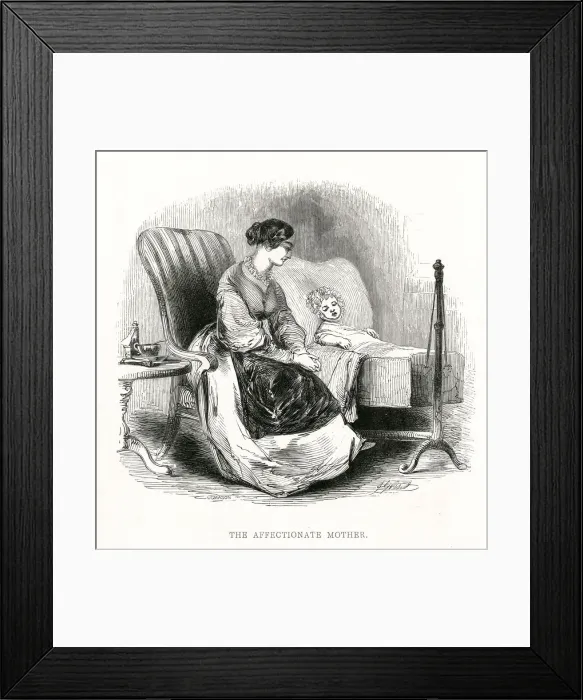 Framed Print : Mother and child 1842 Framed Print : Mother and child 1842
