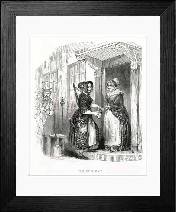 Framed Print : MILK DOOR TO DOOR Framed Print : MILK DOOR TO DOOR