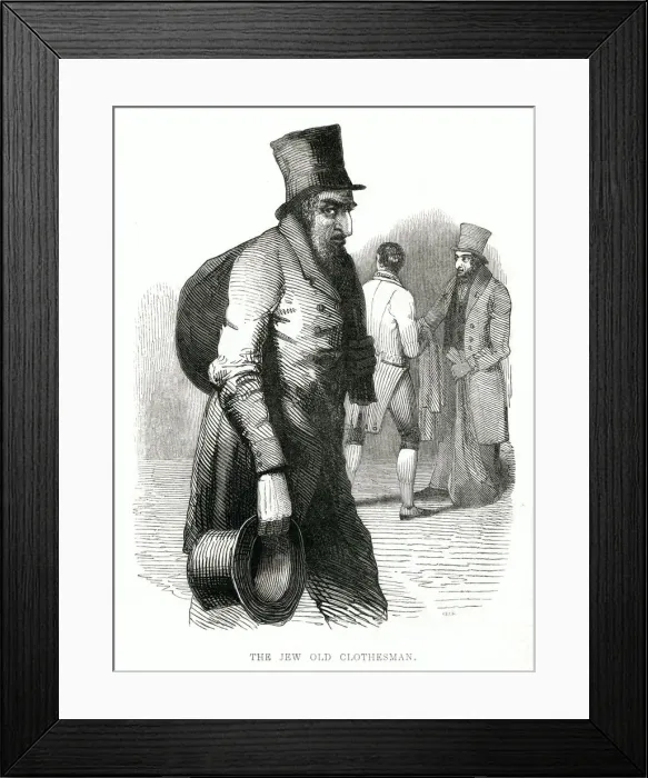 Framed Print : JEW OLD CLOTHES MAN Framed Print : JEW OLD CLOTHES MAN