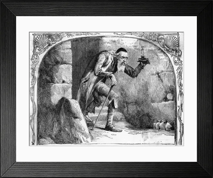 Framed Print : MISER EXAMINES LOOT