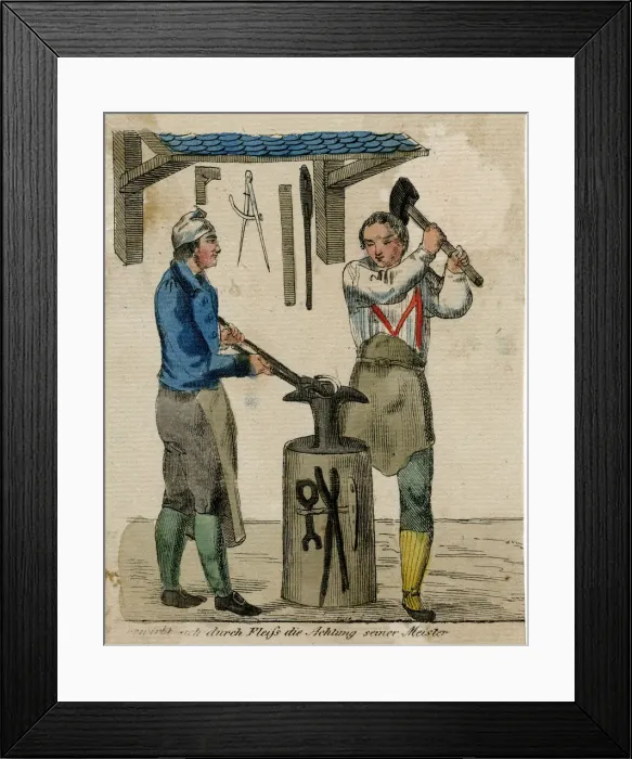 Framed Print : GERMAN BLACKSMITH Framed Print : GERMAN BLACKSMITH