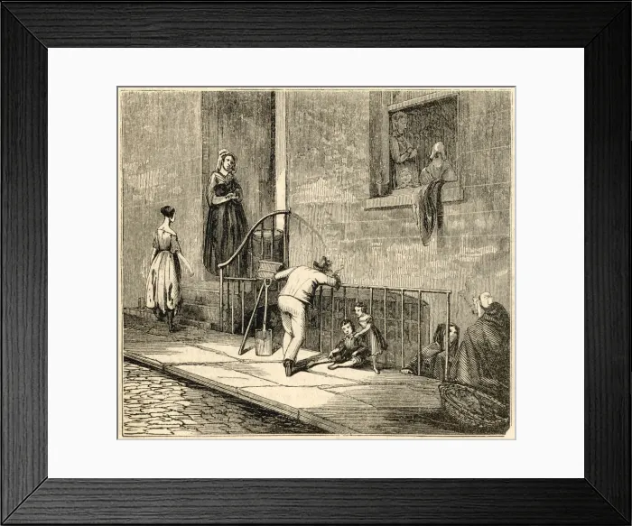 Framed Print : MANCHESTER / SLUM STREET Framed Print : MANCHESTER / SLUM STREET