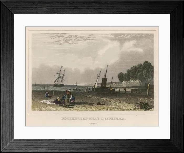 Framed Print : NORTHFLEET / KENT 1830 Framed Print : NORTHFLEET / KENT 1830