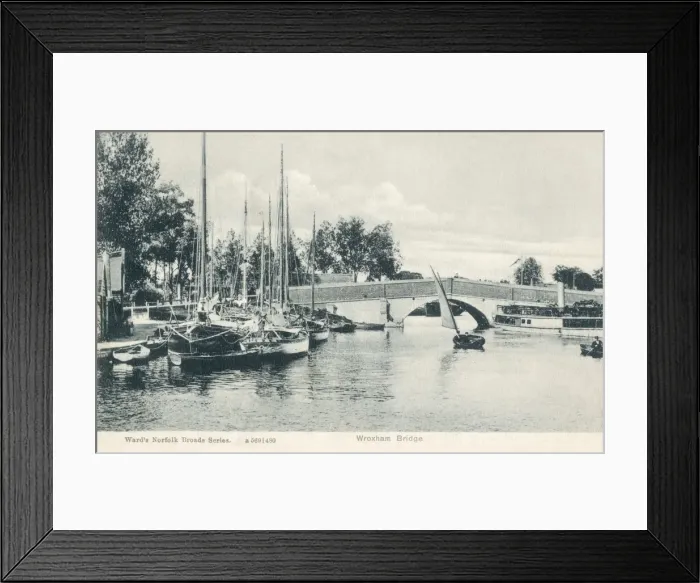 Framed Print : NORFOLK BROADS / WROXHAM Framed Print : NORFOLK BROADS / WROXHAM