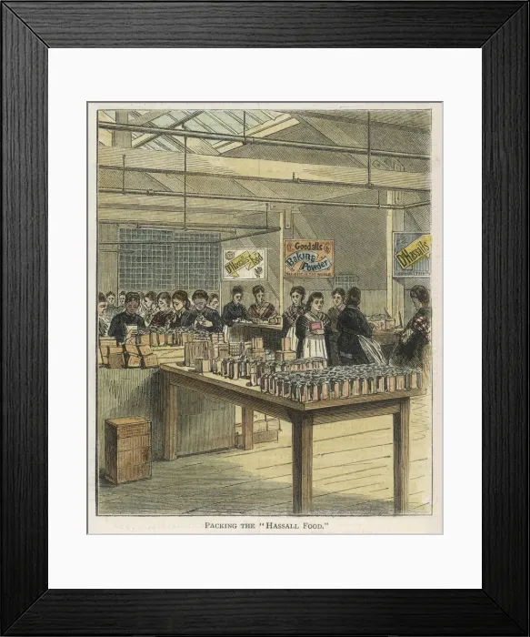 Framed Print : HASSALL FOOD PREPARED Framed Print : HASSALL FOOD PREPARED