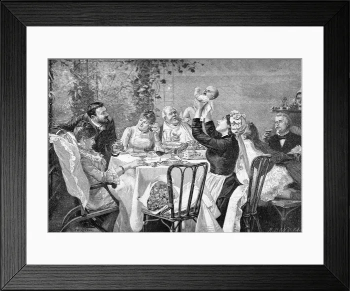 Framed Print : GERMAN CHRISTENING PARTY Framed Print : GERMAN CHRISTENING PARTY