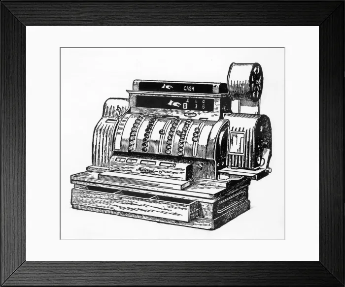 Framed Print : NATIONAL CASH REGISTER Framed Print : NATIONAL CASH REGISTER