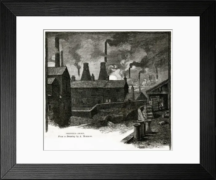 Framed Print : SHEFFIELD 1885 Framed Print : SHEFFIELD 1885