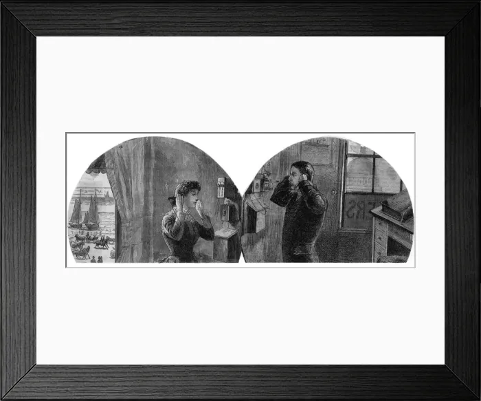 Framed Print : SEASIDE TO CITY 1885 Framed Print : SEASIDE TO CITY 1885