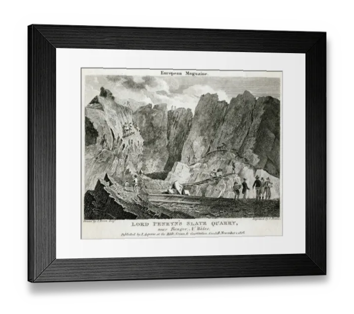 Framed Print : SLATE QUARRY / WALES Framed Print : SLATE QUARRY / WALES
