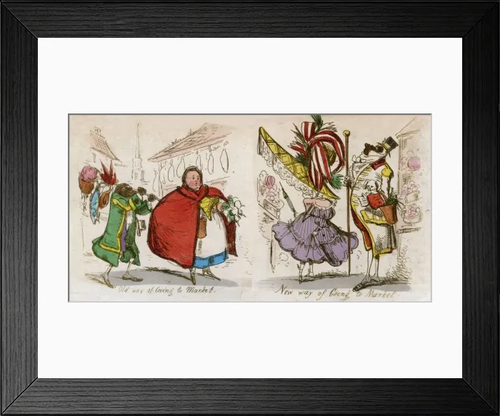 Framed Print : GOING TO MARKET OLD / NEW Framed Print : GOING TO MARKET OLD / NEW