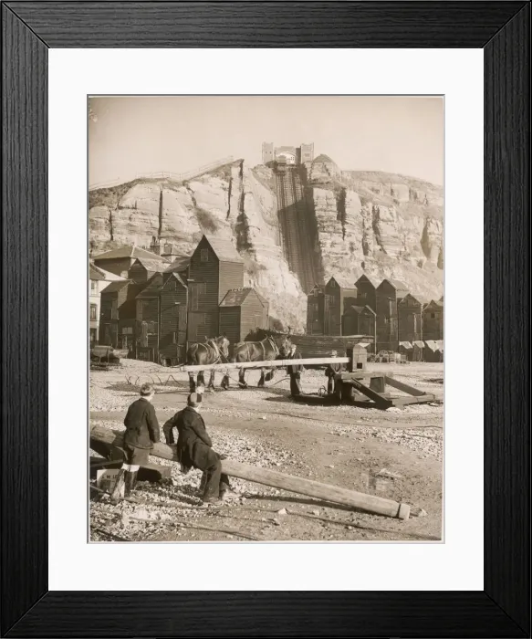 Framed Print : Lifeboat Horses - Hastings Framed Print : Lifeboat Horses - Hastings