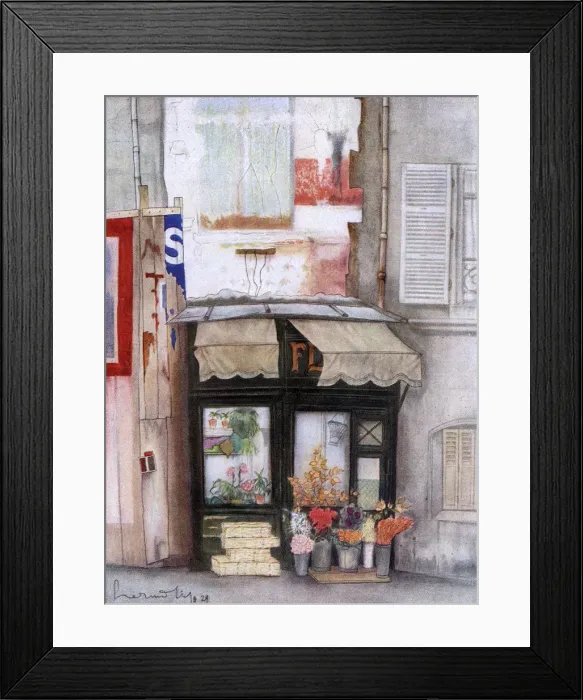Framed Print : PARIS FLORIST SHOP Framed Print : PARIS FLORIST SHOP