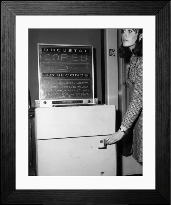 Framed Print : PHOTOCOPY / VENDING / 1960S Framed Print : PHOTOCOPY / VENDING / 1960S