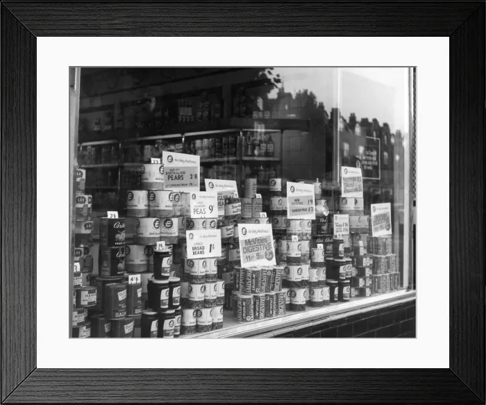 Framed Print : EXPRESS DAIRY WINDOW Framed Print : EXPRESS DAIRY WINDOW