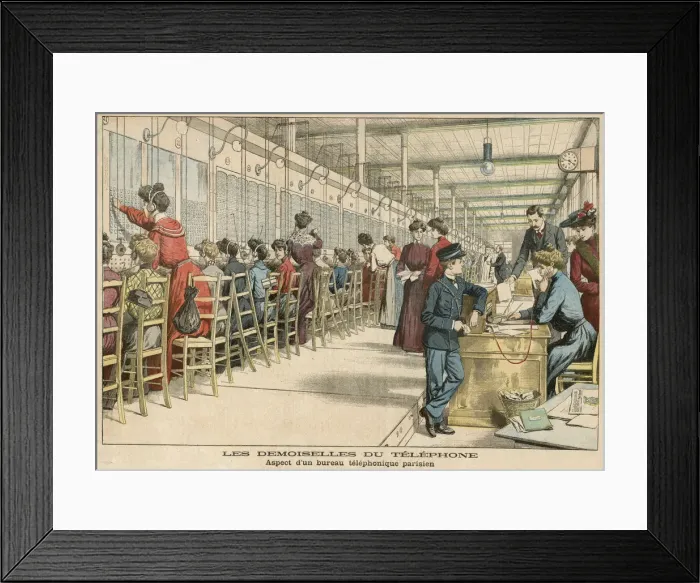 Framed Print : Paris phone exchange 1904 Framed Print : Paris phone exchange 1904