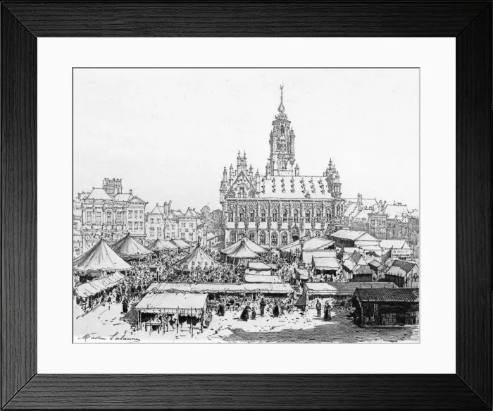 Framed Print : MARKET AT MIDDELBURG Framed Print : MARKET AT MIDDELBURG