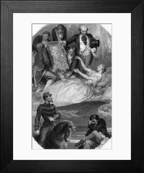 Framed Print : GIRL DREAMS OF MONEY Framed Print : GIRL DREAMS OF MONEY