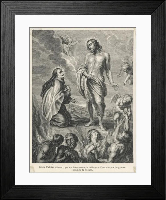 Framed Print : Saint Teresa and Jesus Framed Print : Saint Teresa and Jesus