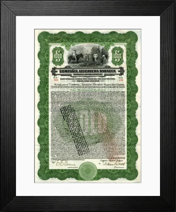 Framed Print : CUBA SUGAR SHARE Framed Print : CUBA SUGAR SHARE
