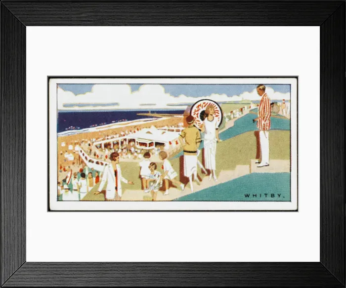 Framed Print : WHITBY / YORKS 1920S CIG Framed Print : WHITBY / YORKS 1920S CIG