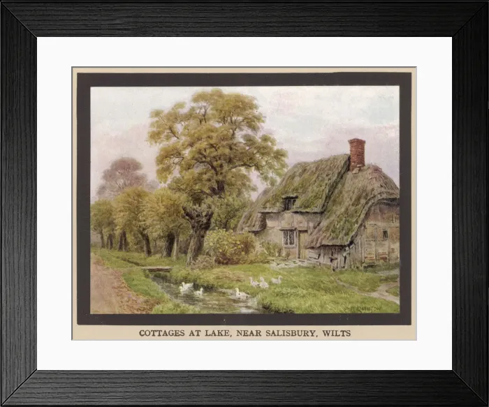 Framed Print : WILTSHIRE / LAKE 1912 Framed Print : WILTSHIRE / LAKE 1912