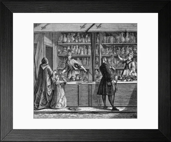 Framed Print : TINWARE DEALER / 18THC Framed Print : TINWARE DEALER / 18THC