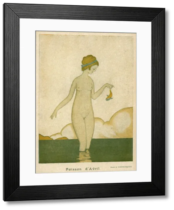 Framed Print : UN POISSON DAVRIL Framed Print : UN POISSON DAVRIL
