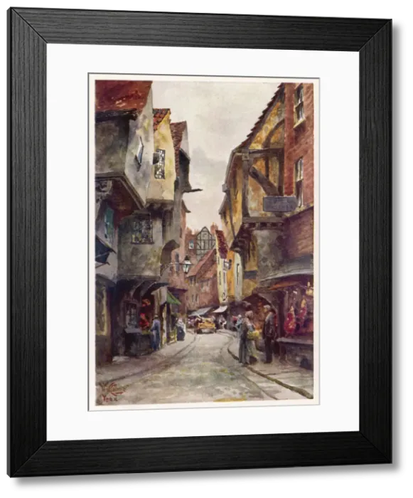 Framed Print : YORK / SHAMBLES 1905 Framed Print : YORK / SHAMBLES 1905