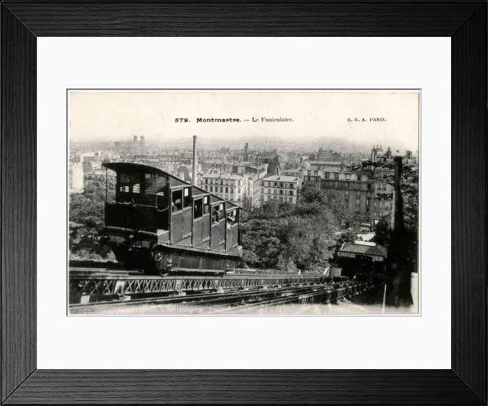 Framed Print : MONTMARTRE FUNICULAIRE Framed Print : MONTMARTRE FUNICULAIRE