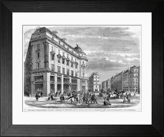 Framed Print : AU PRINTEMPS, PARIS Framed Print : AU PRINTEMPS, PARIS