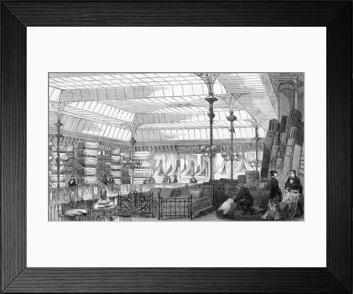 Framed Print : BED LINEN ROOM 1880 Framed Print : BED LINEN ROOM 1880