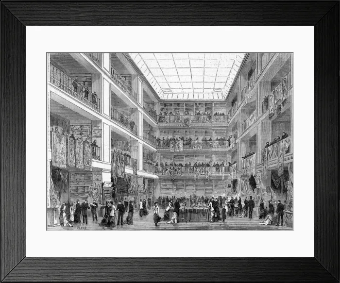 Framed Print : A busy scene at la Ville de Saint-Denis Framed Print : A busy scene at la Ville de Saint-Denis