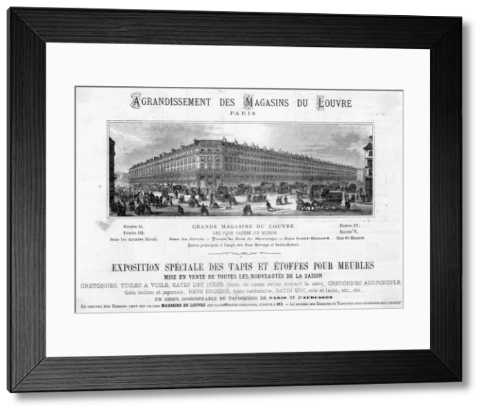 Framed Print : MAGASINS DU LOUVRE Framed Print : MAGASINS DU LOUVRE