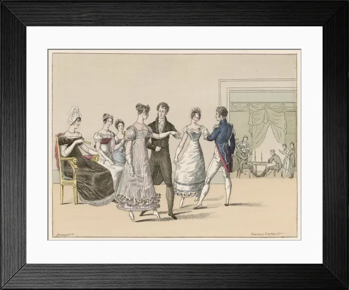Framed Print : FASHIONABLE BALL, FRANCE Framed Print : FASHIONABLE BALL, FRANCE