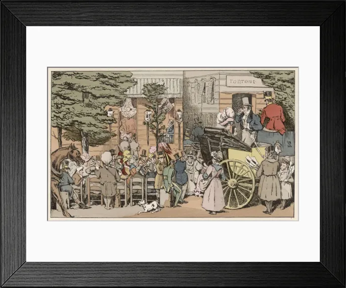 Framed Print : OUTSIDE CAFE TORTONI Framed Print : OUTSIDE CAFE TORTONI