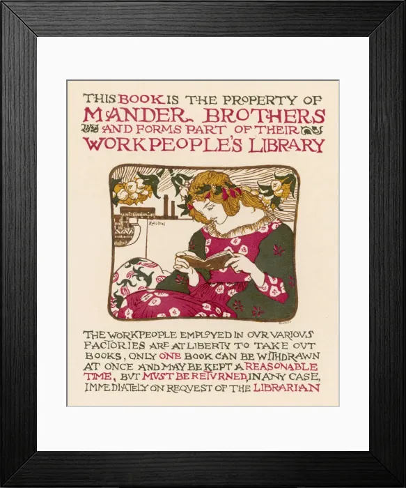 Framed Print : GIRL READING A BOOK / 1896 Framed Print : GIRL READING A BOOK / 1896