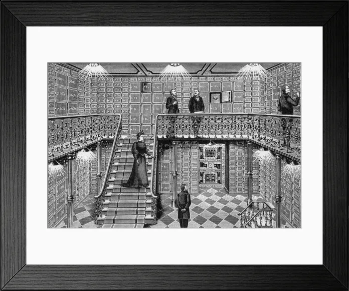 Framed Print : DRESDNER BANK VAULTS Framed Print : DRESDNER BANK VAULTS