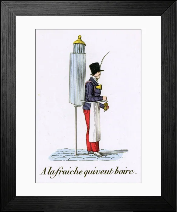 Framed Print : DRINKS VENDOR, PARIS Framed Print : DRINKS VENDOR, PARIS