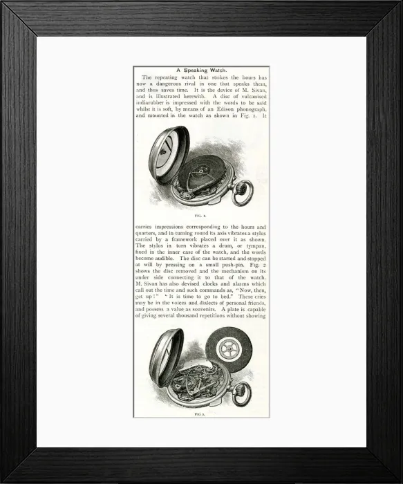 Framed Print : SPEAKING WATCH (INSIDES) Framed Print : SPEAKING WATCH (INSIDES)