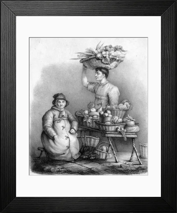 Framed Print : WAKEFIELD FRUIT WOMAN Framed Print : WAKEFIELD FRUIT WOMAN