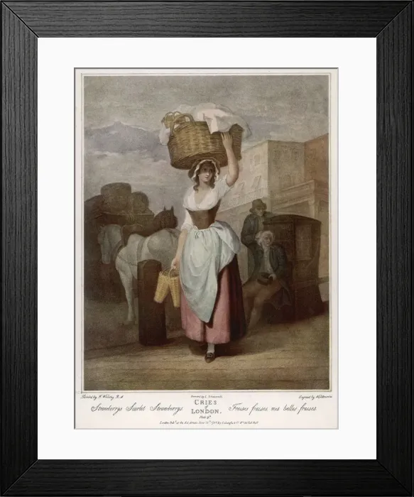 Framed Print : STRAWBERRY SELLER Framed Print : STRAWBERRY SELLER
